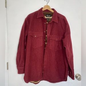 Cabela’s Dick Idol Maroon Shirt Jacket, Size L